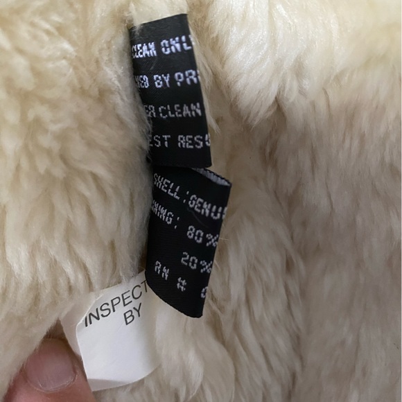 Steve Madden Tan/Beige Suede Leather w/Faux Fur Full Length Coat - Picture 5 of 10